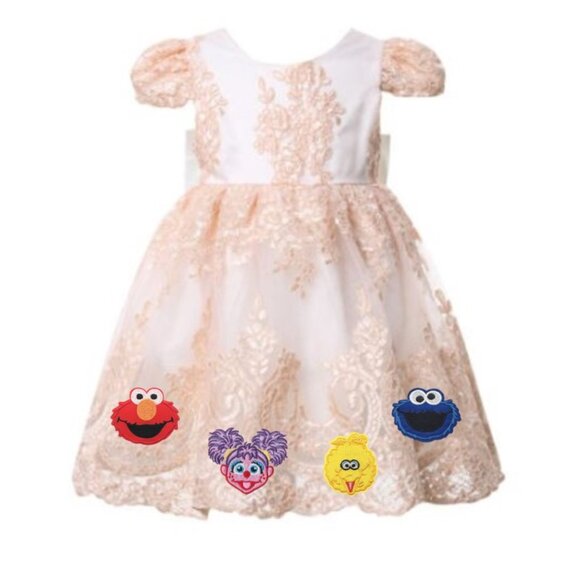 Sesame Street Dress Second Birthday Outfit Elmo Dress Abby Cadabby Clothes - Picture 1 of 8